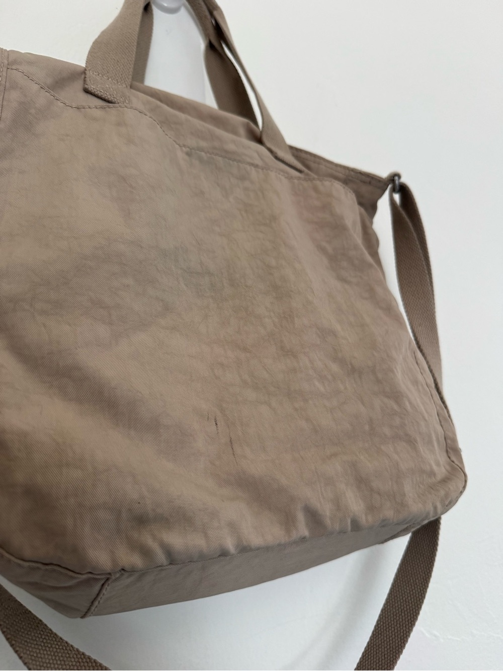 Kipling Joslyn Dune Crossbody Tote Bag Beige Monkey Key Ring - Picture 10 of 16